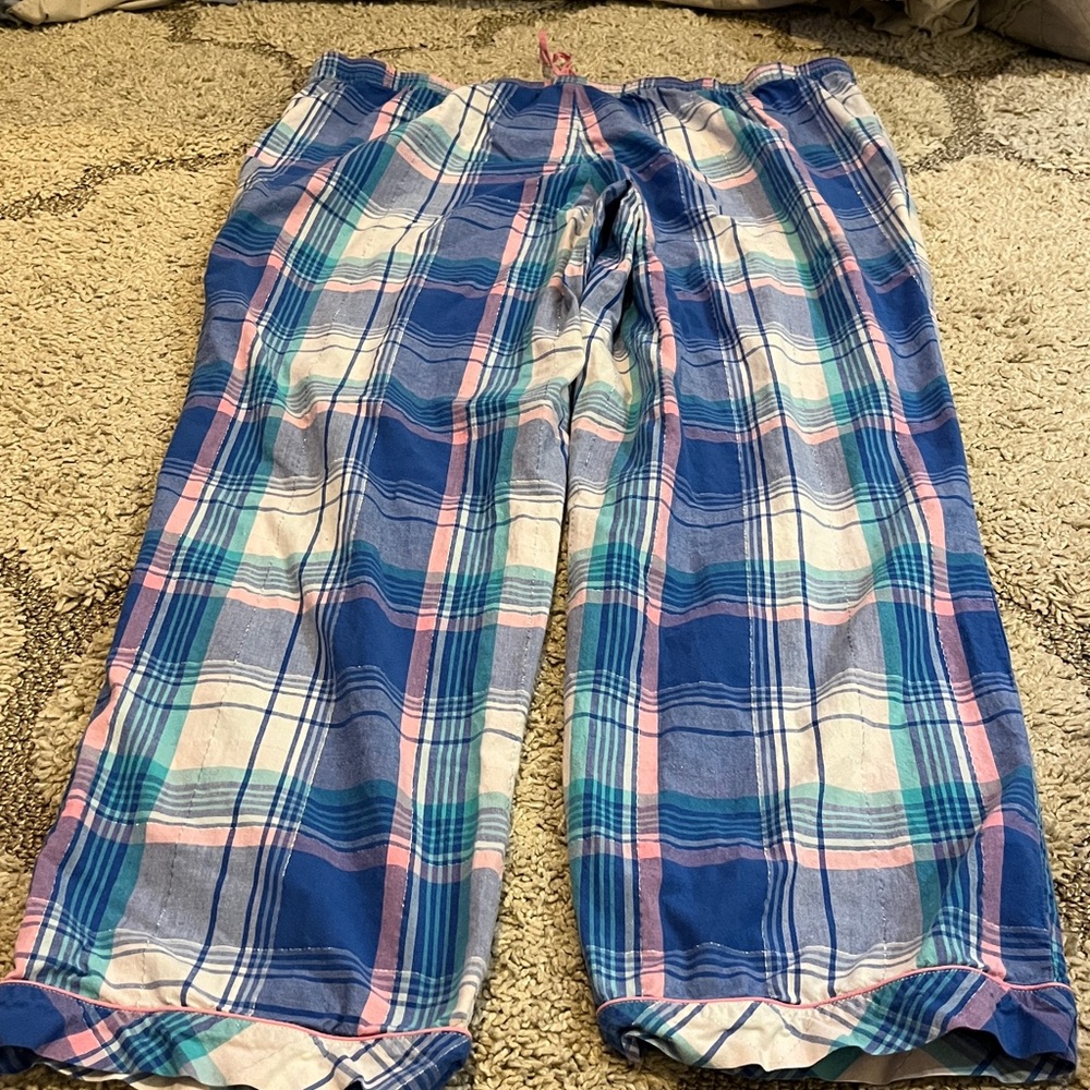 Secret Treasures Cobalt Crush Plaid Pajama Pants - Picture 8 of 10